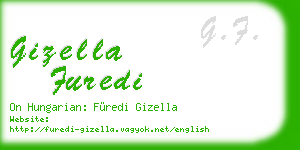 gizella furedi business card