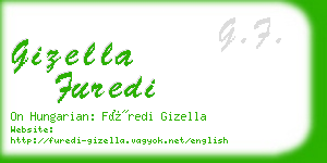 gizella furedi business card